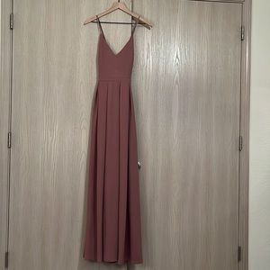 Mauve bridesmaid dress